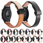 22mm Slim Magnetic Buckle Microfiber Leather Watch Band - Image 2