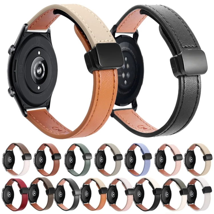SYA0026566_B1.webp 22mm Slim Magnetic Buckle Microfiber Leather Watch Band - Image 2