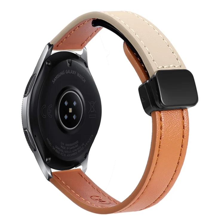 22mm Slim Magnetic Buckle Microfiber Leather Watch Band