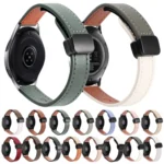22mm Slim Magnetic Buckle Microfiber Leather Watch Band - Image 3