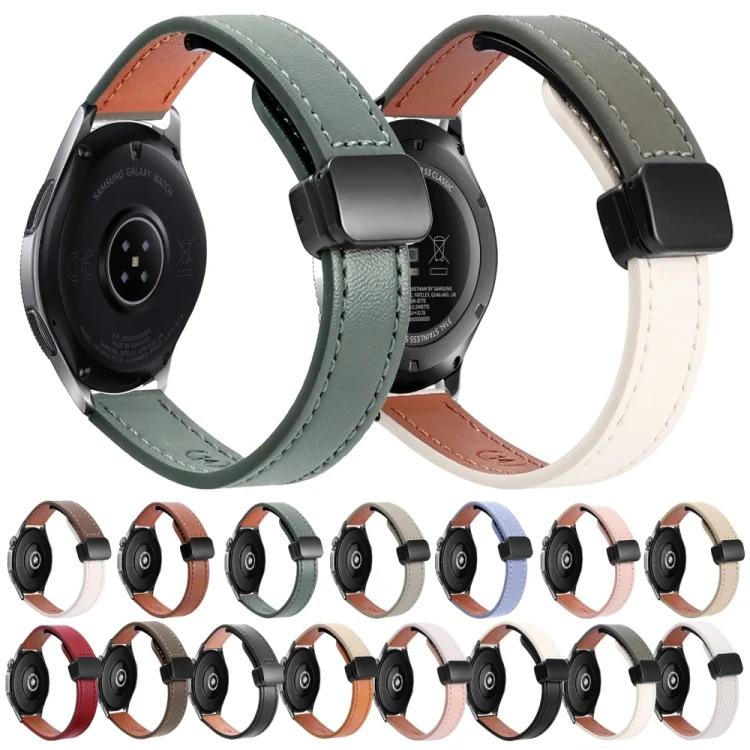 SYA0026567_B2.webp 22mm Slim Magnetic Buckle Microfiber Leather Watch Band - Image 3
