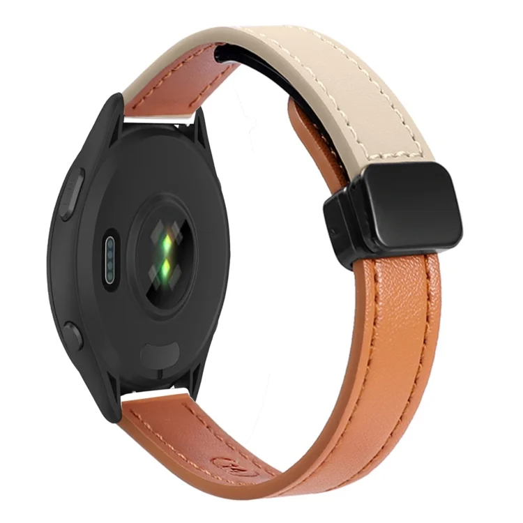 22mm Slim Magnetic Buckle Microfiber Leather Watch Band