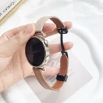 22mm Slim Magnetic Buckle Microfiber Leather Watch Band - Image 5