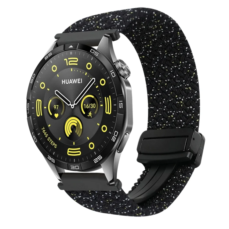 For Huawei Watch GT 4 41mm 18mm Magnetic Buckle Braided Watch Band