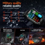T26 1.96 inch Color Screen Smart Watch, Support Bluetooth Call / Health Monitoring - Image 3
