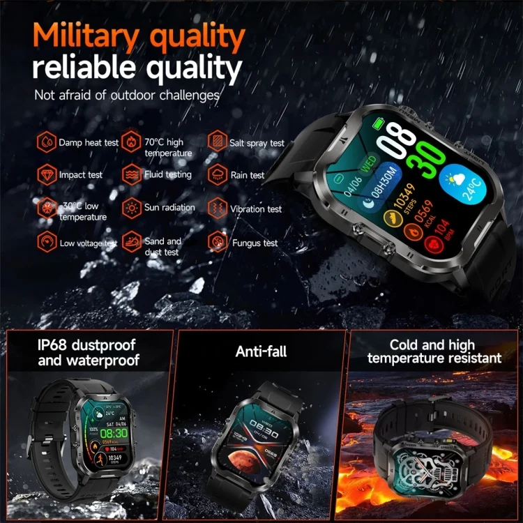 SYA0026616_B2.webp T26 1.96 inch Color Screen Smart Watch, Support Bluetooth Call / Health Monitoring - Image 3
