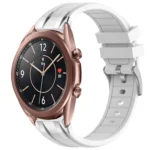 20mm Quick Release Silver Buckle Royal Silicone Watch Band