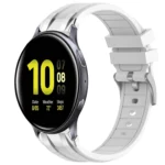 20mm Quick Release Silver Buckle Royal Silicone Watch Band