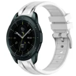 20mm Quick Release Silver Buckle Royal Silicone Watch Band