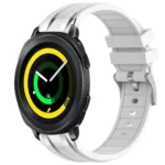 20mm Quick Release Silver Buckle Royal Silicone Watch Band