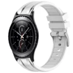 20mm Quick Release Silver Buckle Royal Silicone Watch Band