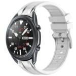 22mm Quick Release Silver Buckle Royal Silicone Watch Band