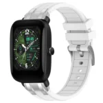 20mm Quick Release Silver Buckle Royal Silicone Watch Band