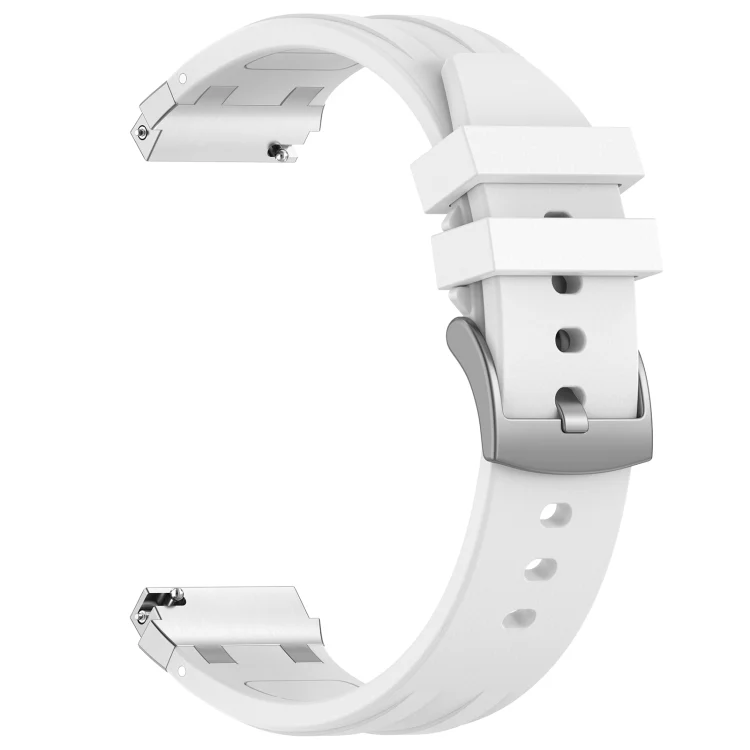 SYA002663603A_3.webp 20mm Quick Release Silver Buckle Royal Silicone Watch Band - Image 9