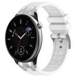20mm Quick Release Silver Buckle Royal Silicone Watch Band