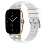 20mm Quick Release Silver Buckle Royal Silicone Watch Band
