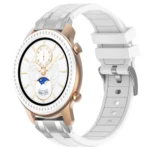 20mm Quick Release Silver Buckle Royal Silicone Watch Band