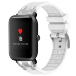 20mm Quick Release Silver Buckle Royal Silicone Watch Band