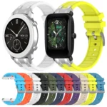 20mm Quick Release Silver Buckle Royal Silicone Watch Band - Image 2