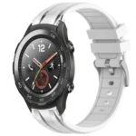 20mm Quick Release Silver Buckle Royal Silicone Watch Band