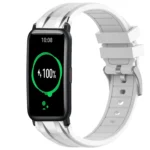 20mm Quick Release Silver Buckle Royal Silicone Watch Band