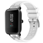22mm Quick Release Silver Buckle Royal Silicone Watch Band