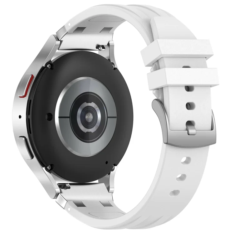 SYA002665703A_1.webp 22mm Quick Release Silver Buckle Royal Silicone Watch Band - Image 7