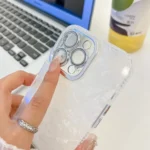 Plating Glitter Texture Fold Holder TPU Phone Case with Lens Film, For iPhone 13 - Image 5