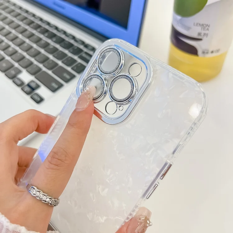SYA0026686_B4.webp Plating Glitter Texture Fold Holder TPU Phone Case with Lens Film, For iPhone 13 - Image 5