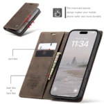 CaseMe 013 Multifunctional Horizontal Flip Leather Phone Case, For iPhone 16 Pro Max, For iPhone 16 Pro, For iPhone 16 Plus, For iPhone 16 - Image 3