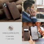 CaseMe 013 Multifunctional Horizontal Flip Leather Phone Case, For iPhone 16 Pro Max, For iPhone 16 Pro, For iPhone 16 Plus, For iPhone 16 - Image 7