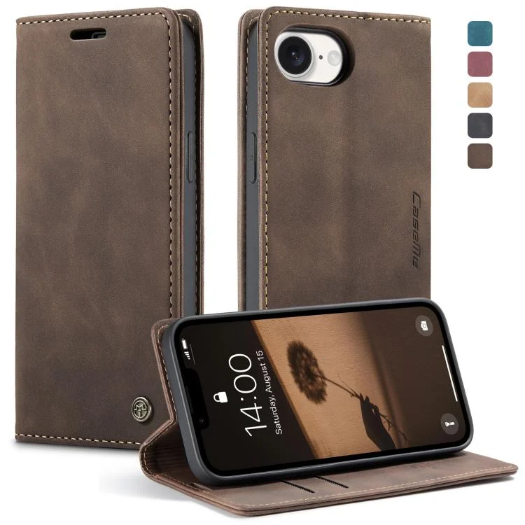 SYA002669005A.webp CaseMe 013 Multifunctional Horizontal Flip Leather Phone Case, For iPhone 16e - Image 1