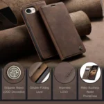 CaseMe 013 Multifunctional Horizontal Flip Leather Phone Case, For iPhone 16e - Image 4