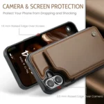 CaseMe C22 Card Slots Holder RFID Anti-theft Phone Case, For iPhone 16 - Image 4