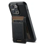 Suteni H17 Cross Grain Leather MagSafe Detachable Wallet Phone Case, For iPhone 13 Pro Max, For iPhone 13 Pro, For iPhone 13, For iPhone 12, For iPhone 12 Pro Max, For iPhone 12 Pro