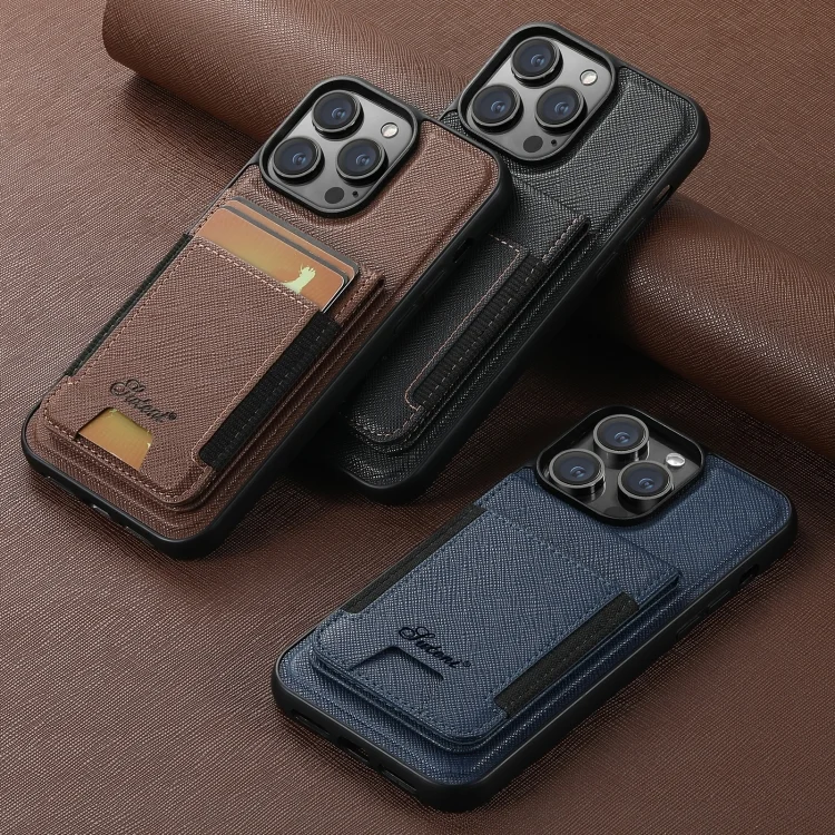 SYA0026704_B1.webp Suteni H17 Cross Grain Leather MagSafe Detachable Wallet Phone Case, For iPhone 16 Pro Max, For iPhone 16 Pro, For iPhone 16 Plus, For iPhone 16, For iPhone 15 Pro Max, For iPhone 15 Pro - Image 2