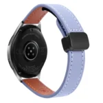 Slim Magnetic Buckle 20mm Microfiber Leather Watch Band