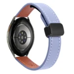 Slim Magnetic Buckle 20mm Microfiber Leather Watch Band