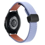 Slim Magnetic Buckle 20mm Microfiber Leather Watch Band