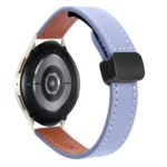 Slim Magnetic Buckle 20mm Microfiber Leather Watch Band