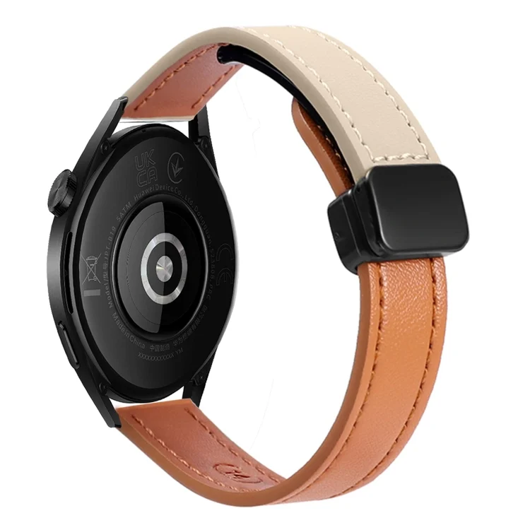 Slim Magnetic Buckle 20mm Microfiber Leather Watch Band