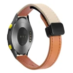 Slim Magnetic Buckle 20mm Microfiber Leather Watch Band