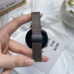 Slim Magnetic Buckle 20mm Microfiber Leather Watch Band - Image 3