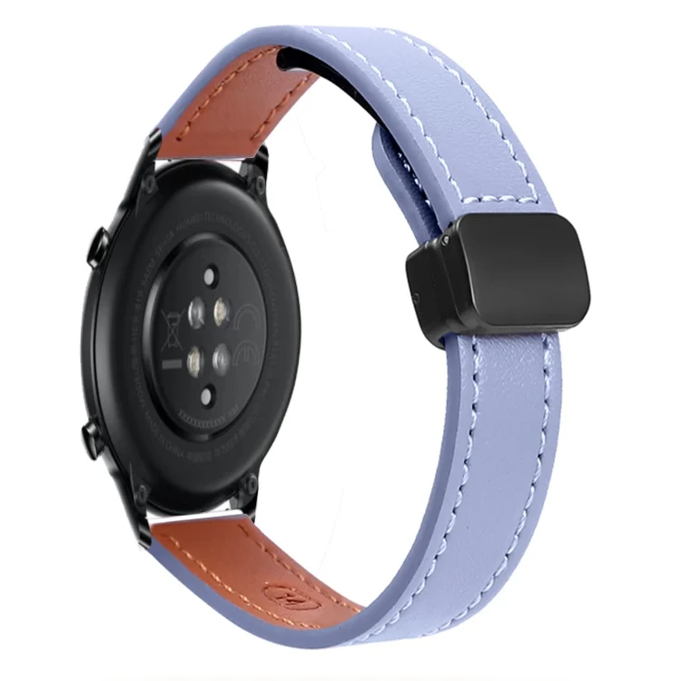 Slim Magnetic Buckle 20mm Microfiber Leather Watch Band