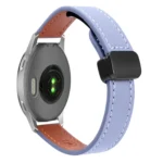 18mm Slim Magnetic Buckle Microfiber Leather Watch Band