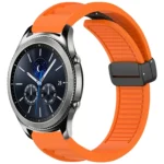 Window Blind Magnetic Buckle 22mm Silicone Watch Band