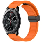 Window Blind Magnetic Buckle 22mm Silicone Watch Band