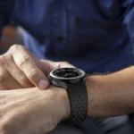 Two Color Magnetic Folding Silver Buckle Silicone Watch Band - Image 4