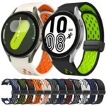 Two Color Magnetic Folding Black Buckle Silicone Watch Band - Image 2