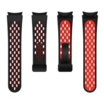 Two Color Magnetic Folding Black Buckle Silicone Watch Band - Image 3